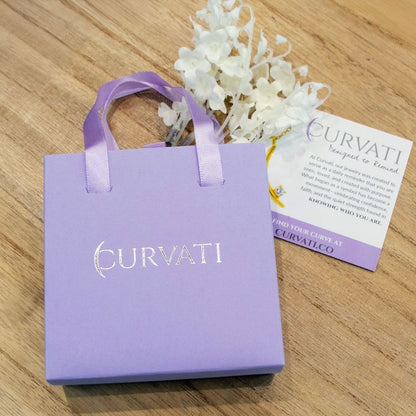 Curvati lavender gift box and Designed to Remind meaning card