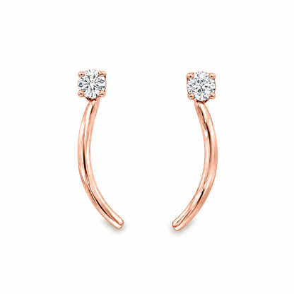 Signature Verana Drop Earrings in rose gold