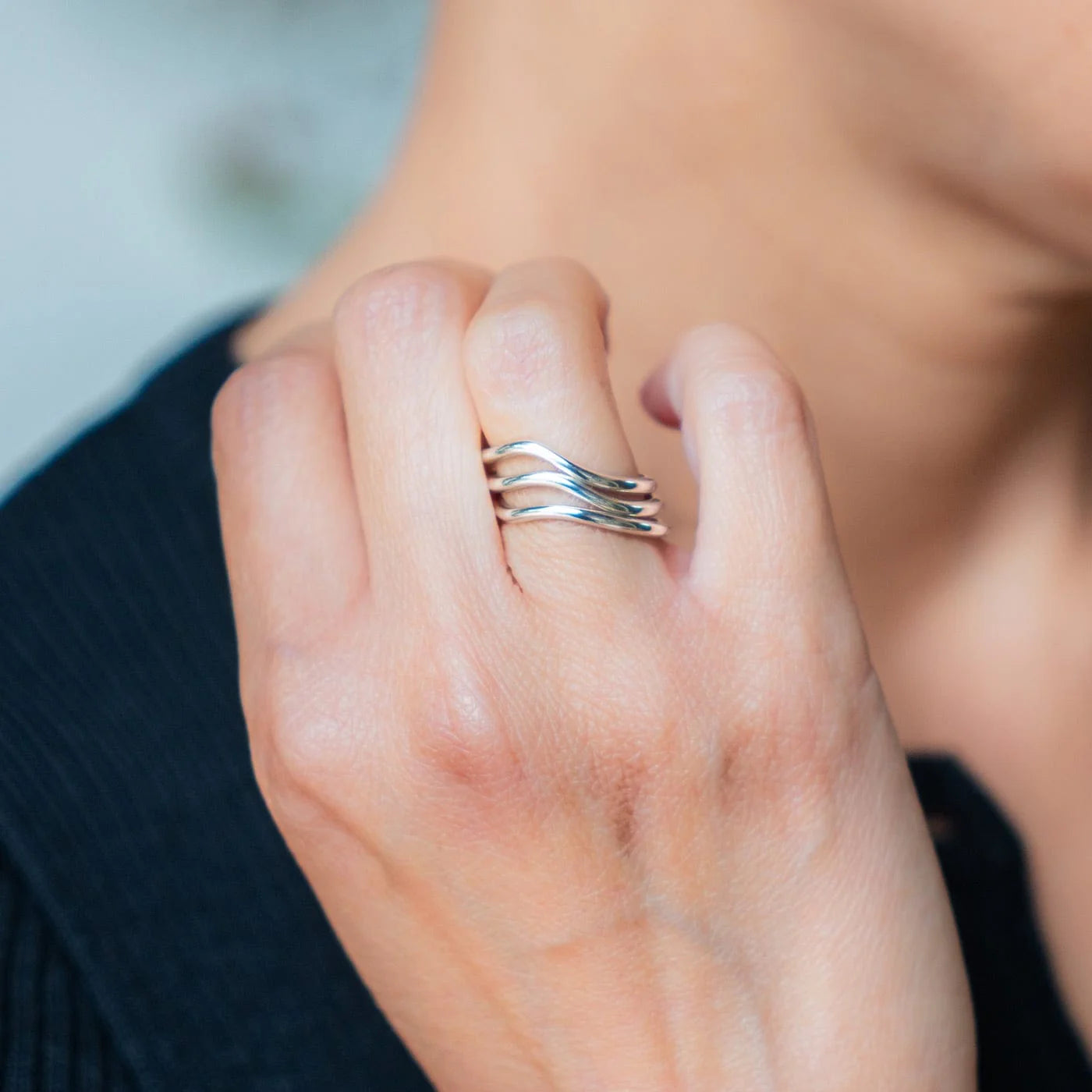 Signature Curve Ring – Sterling Silver